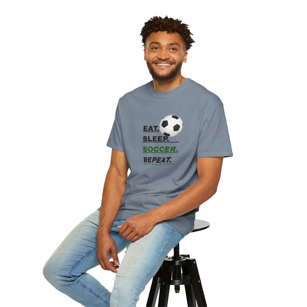 Unisex - Eat Sleep Soccer Repeat Tee