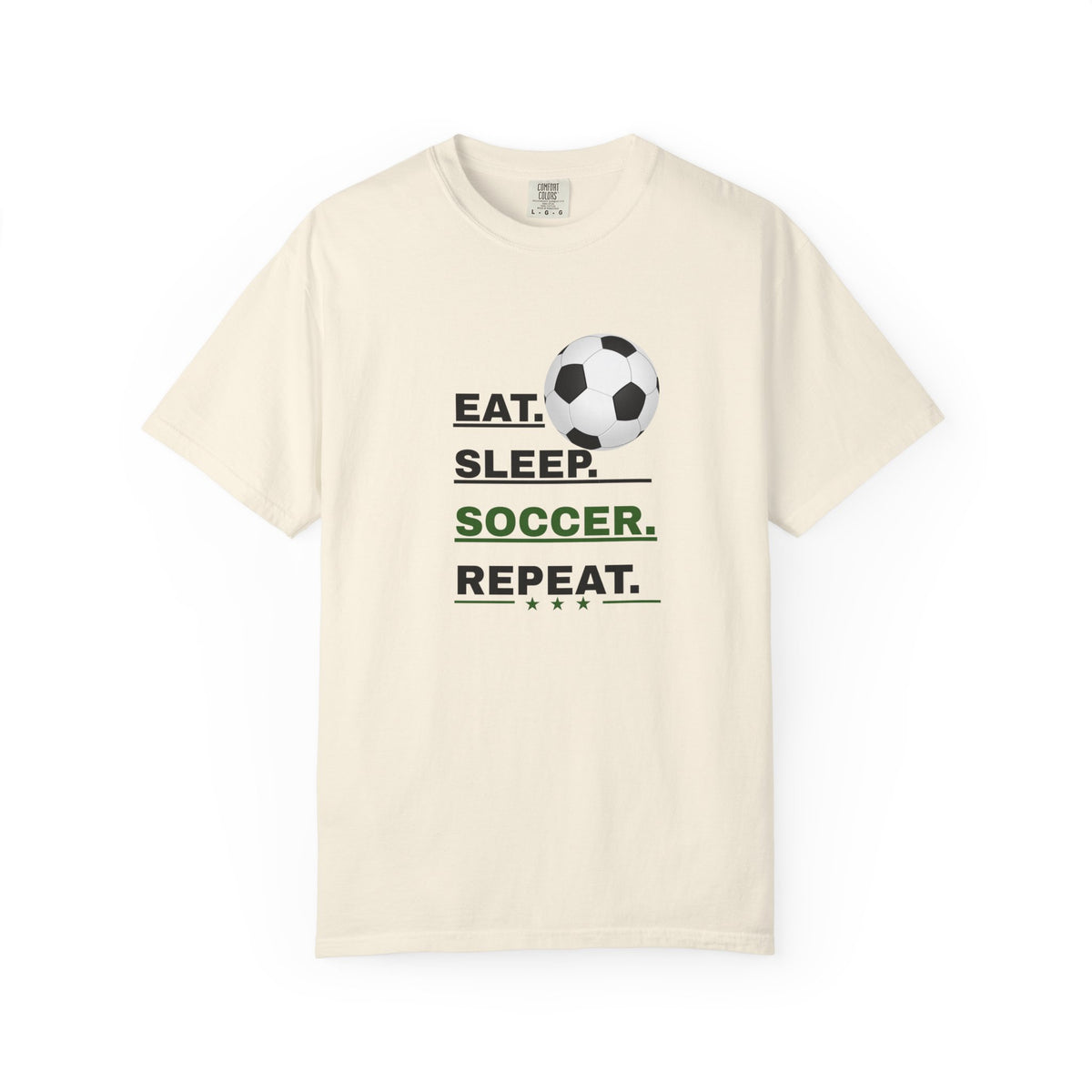 Unisex - Eat Sleep Soccer Repeat Tee