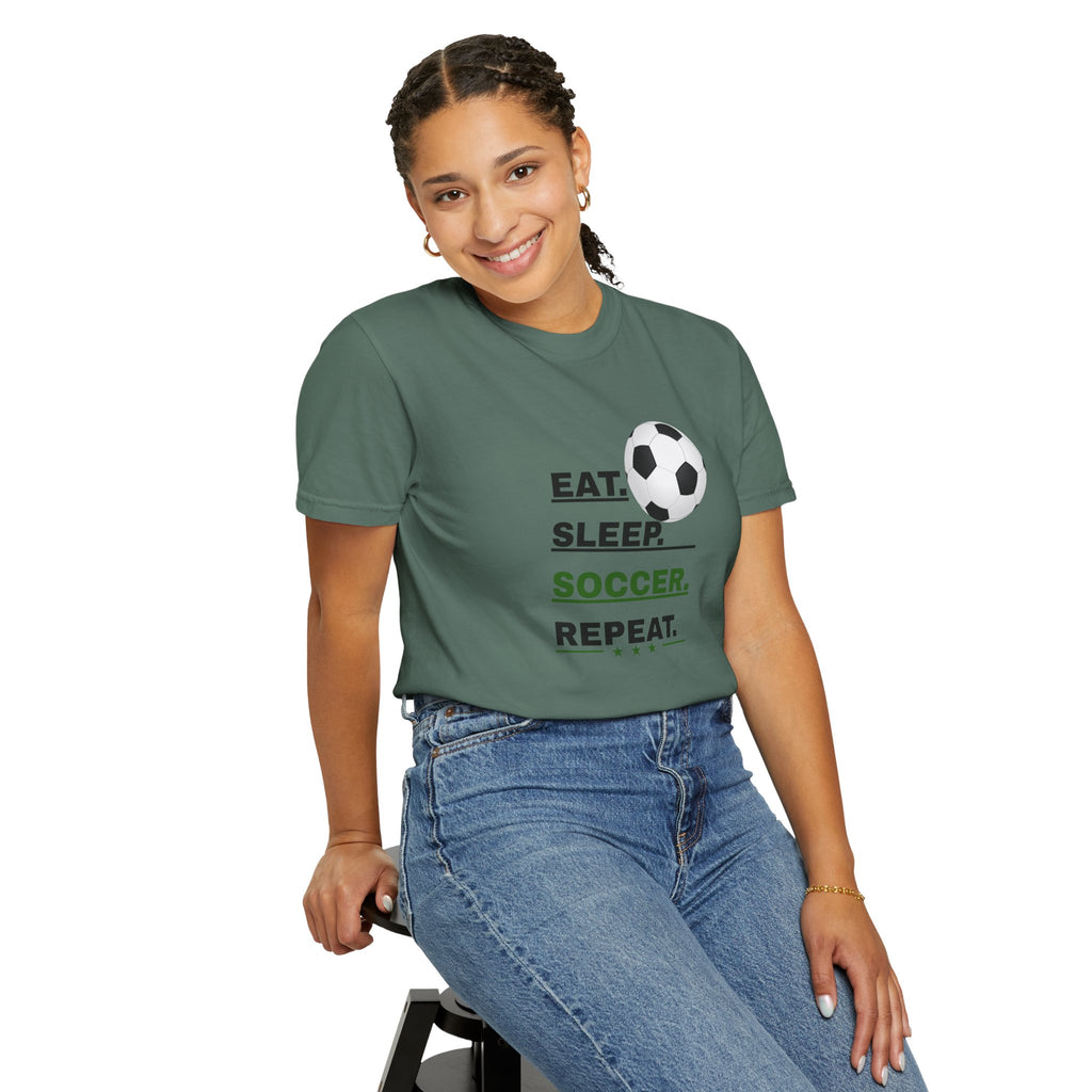 Unisex - Eat Sleep Soccer Repeat Tee