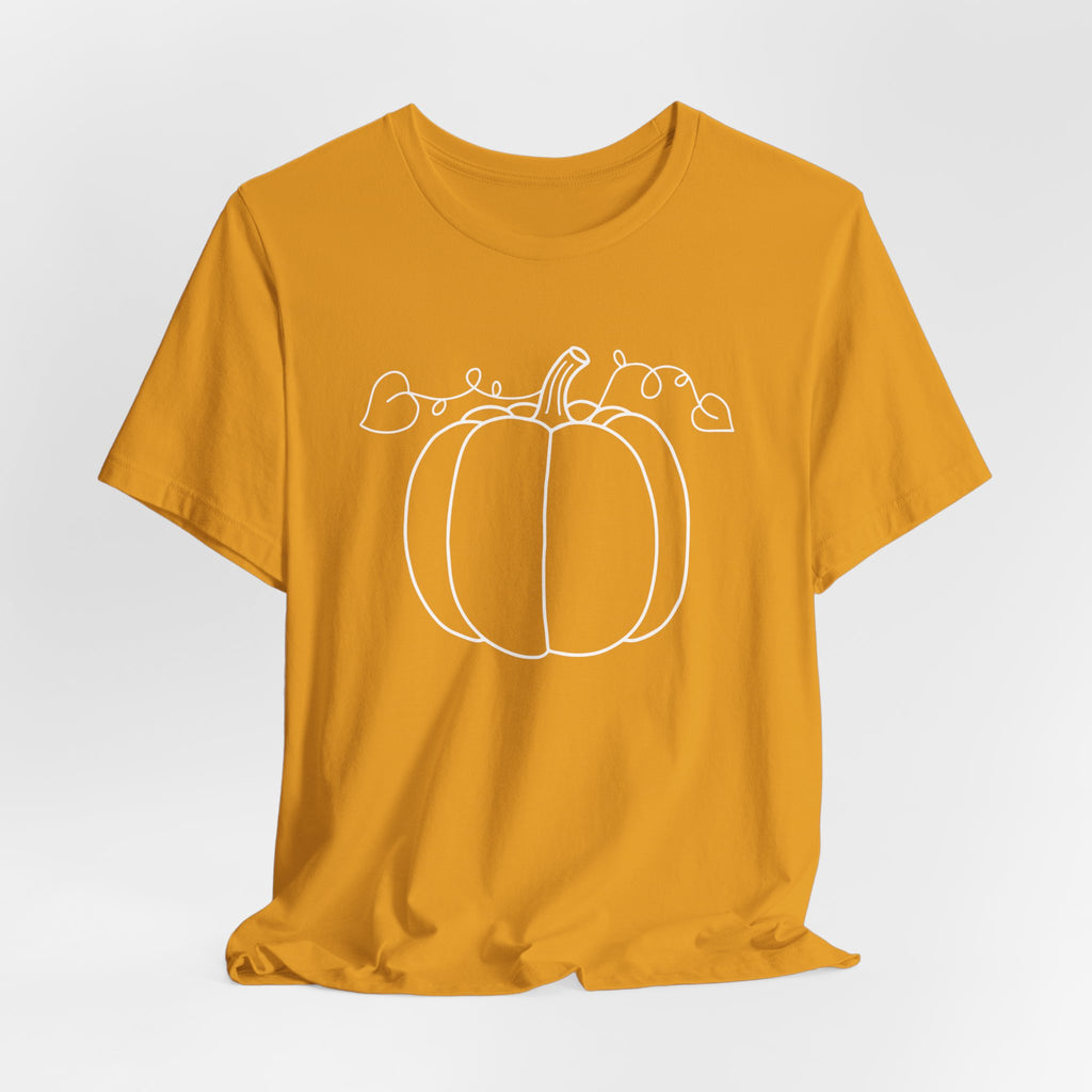 Unisex - Minimal Pumpkin Halloween Tee