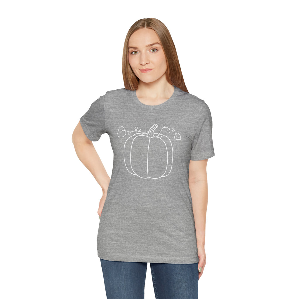 Unisex - Minimal Pumpkin Halloween Tee