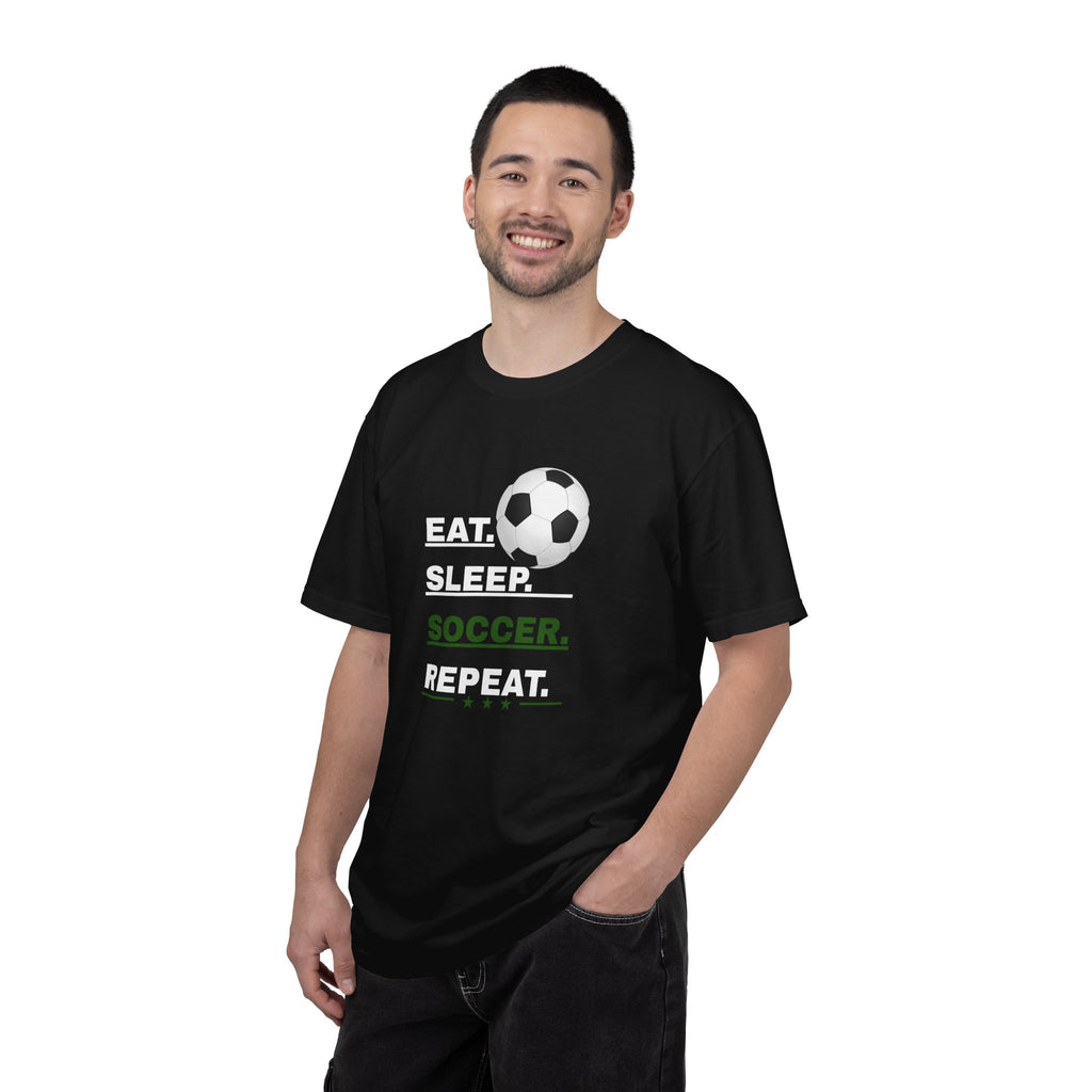 Unisex - Eat Sleep Soccer Repeat Tee