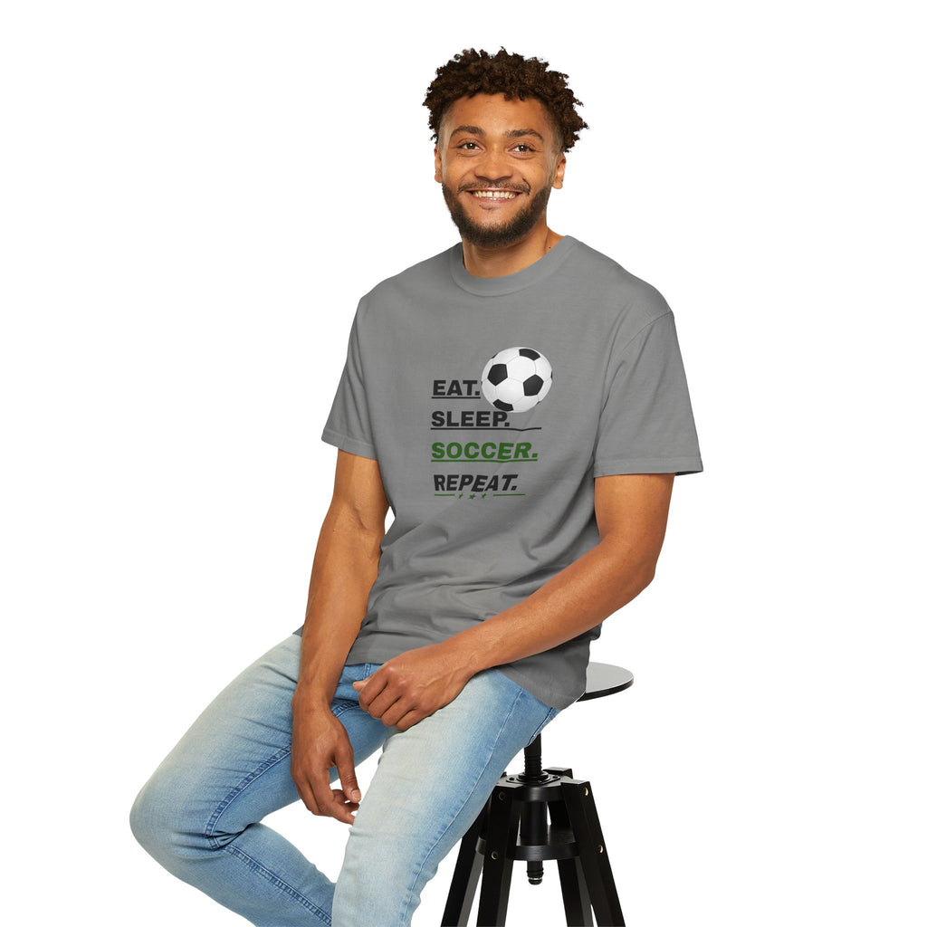 Unisex - Eat Sleep Soccer Repeat Tee