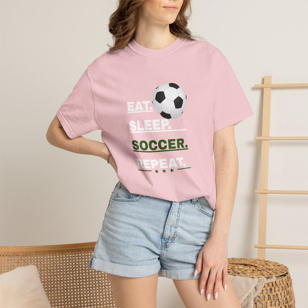 Unisex - Eat Sleep Soccer Repeat Tee