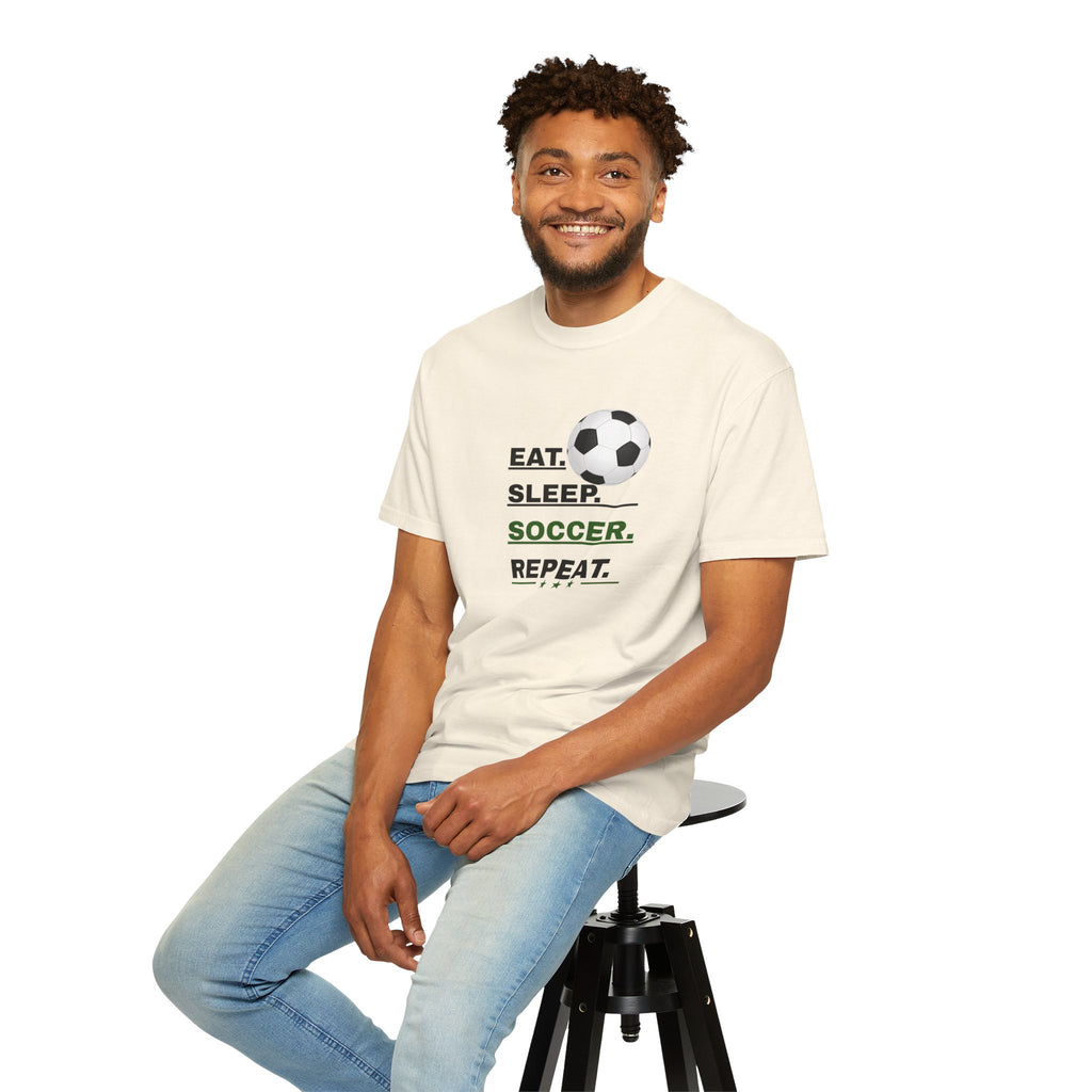 Unisex - Eat Sleep Soccer Repeat Tee