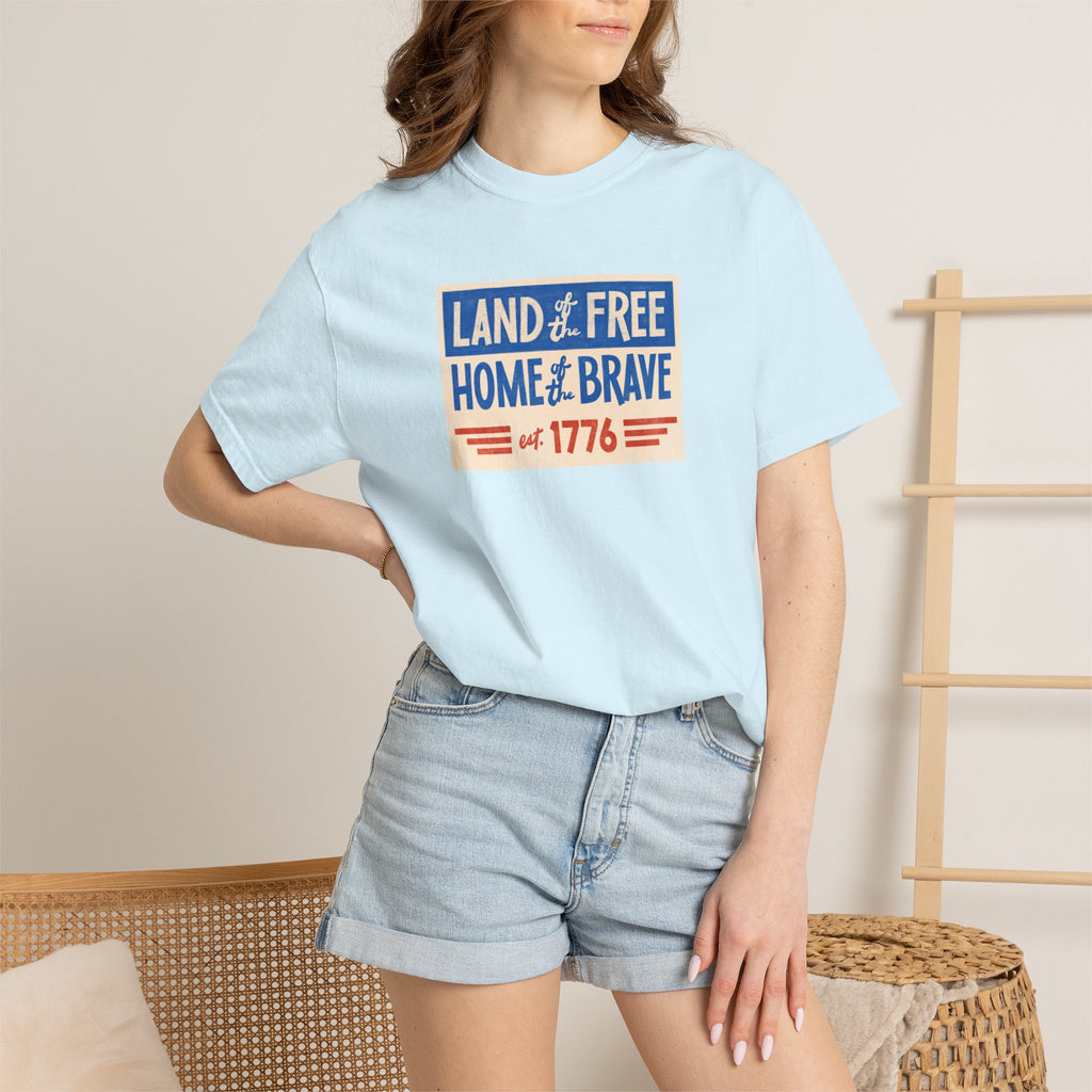 Unisex - Land of the Free Patriotic Tee