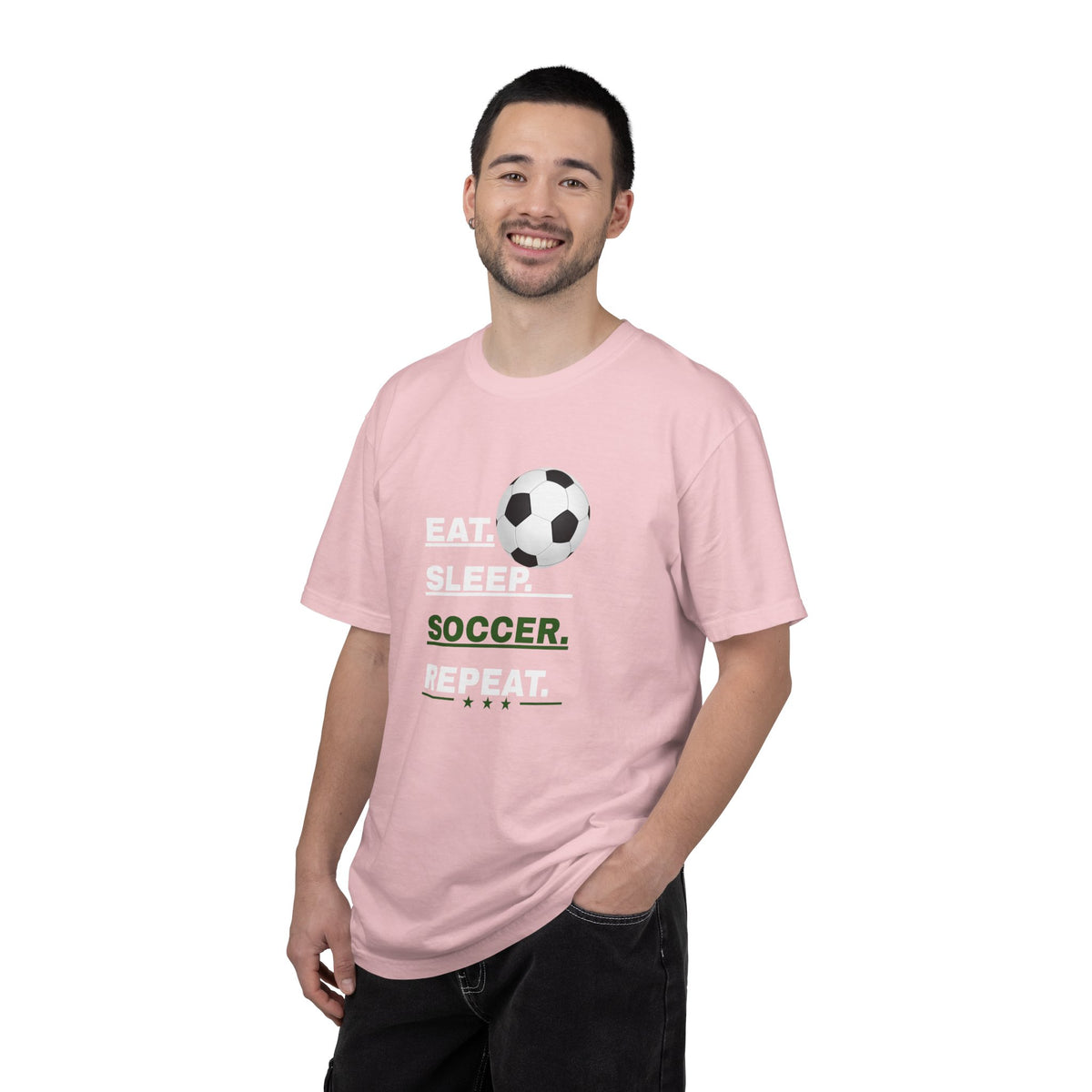Unisex - Eat Sleep Soccer Repeat Tee