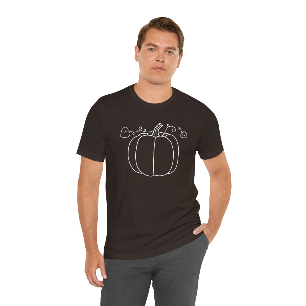 Unisex - Minimal Pumpkin Halloween Tee