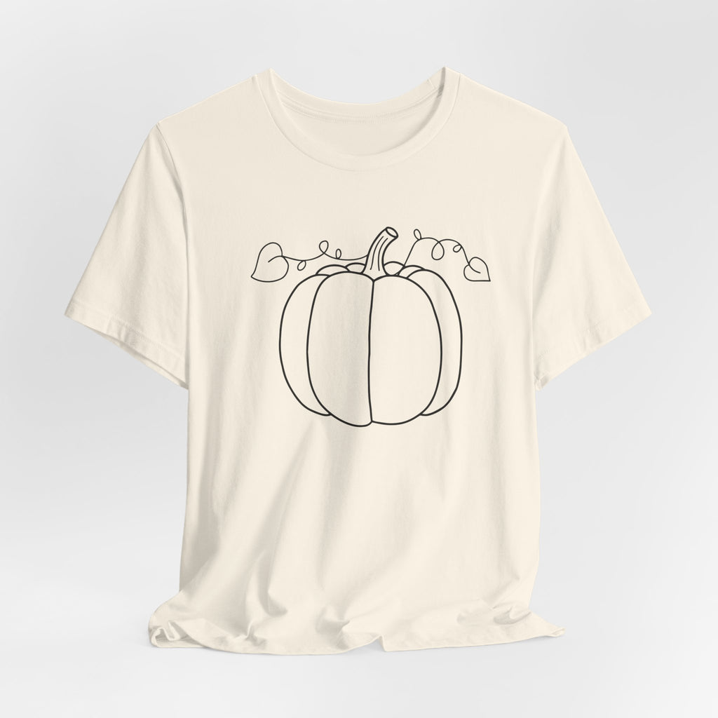 Unisex - Minimal Pumpkin Halloween Tee