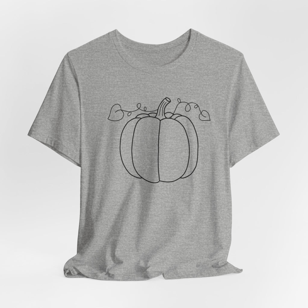Unisex - Minimal Pumpkin Halloween Tee