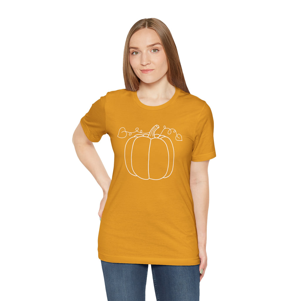 Unisex - Minimal Pumpkin Halloween Tee
