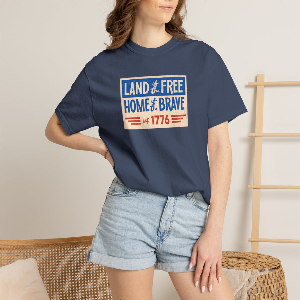 Unisex - Land of the Free Patriotic Tee