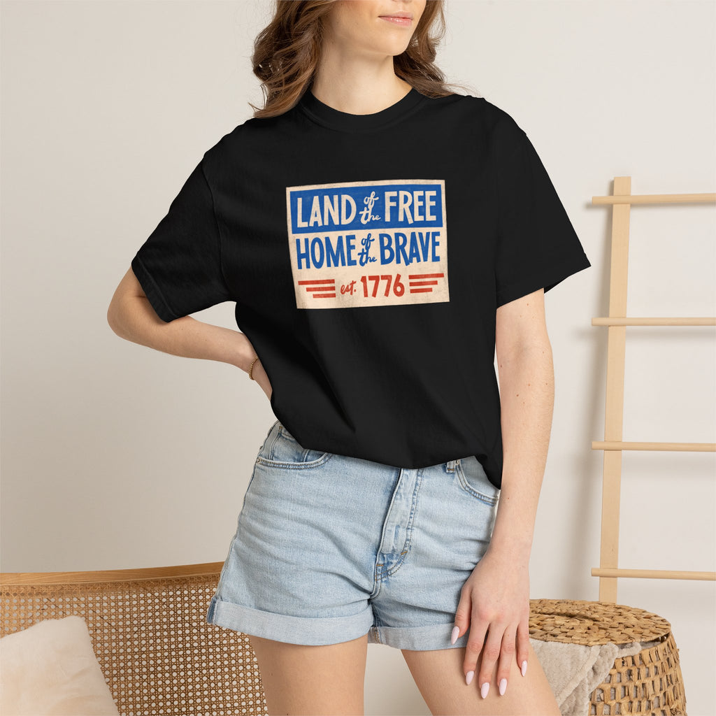 Unisex - Land of the Free Patriotic Tee