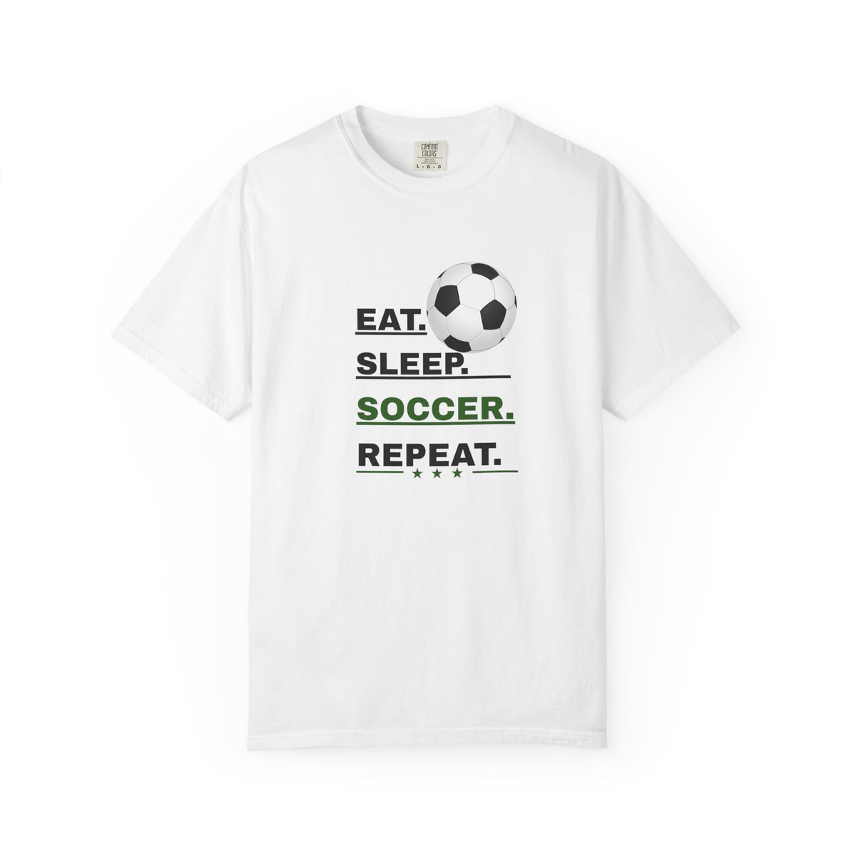 Unisex - Eat Sleep Soccer Repeat Tee